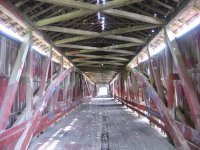 Covered bridge.