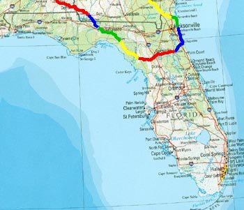 FL trip map.