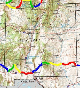 NM trip map.