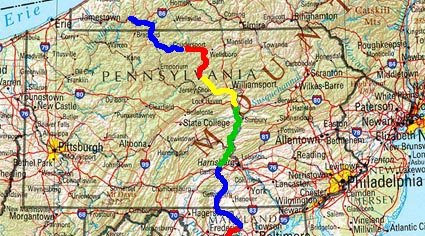 PA trip map.