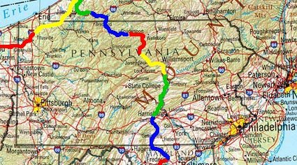 PA trip map.