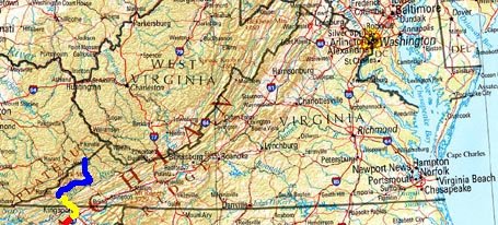 VA trip map.