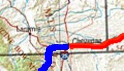 Wyoming trip map.