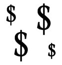 image of dollar signs.
