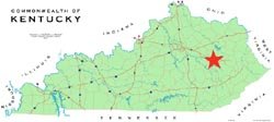 Map of KY.